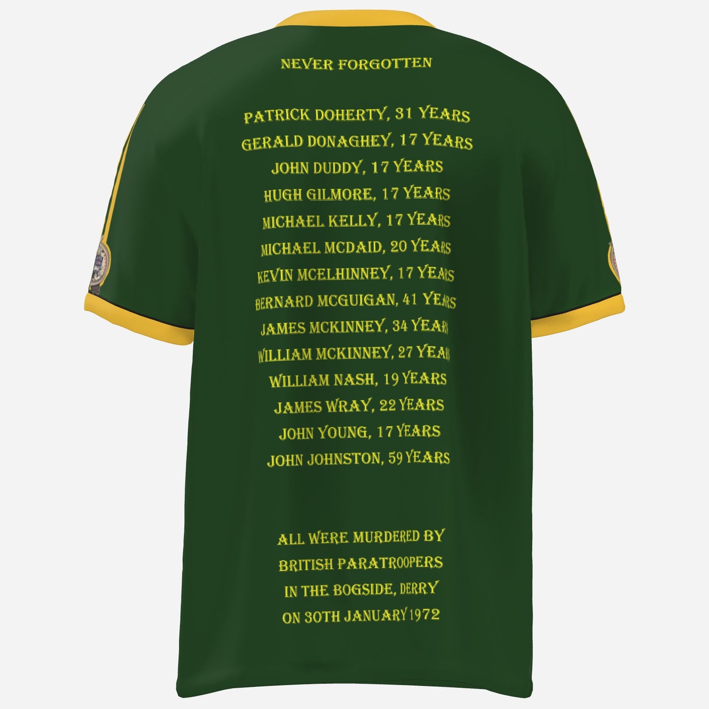 Bloody Sunday Commemorative Shirt