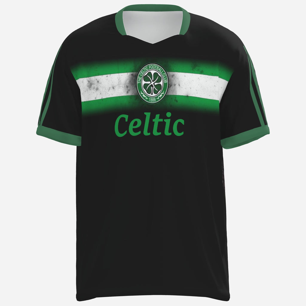 Celtic Tribute Jersey – Black Edition Featuring the 1967 Lisbon Lions Honouring Legends. Celebrating Glory.