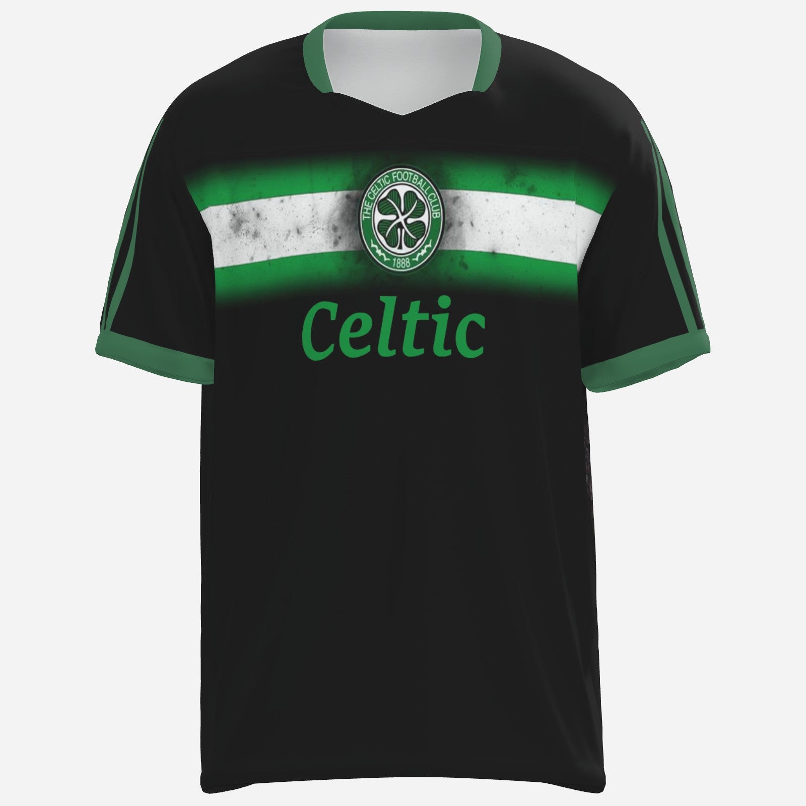 Celtic Tribute Jersey – Black Edition Featuring the 1967 Lisbon Lions Honouring Legends. Celebrating Glory.