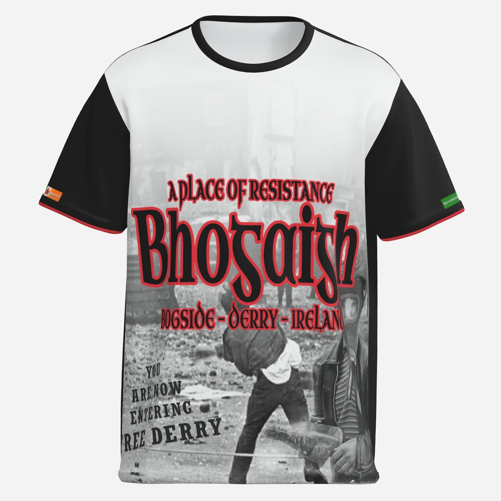 Battle of the Bogside, Derry 1969, is commemorated in this exclusive shirt
