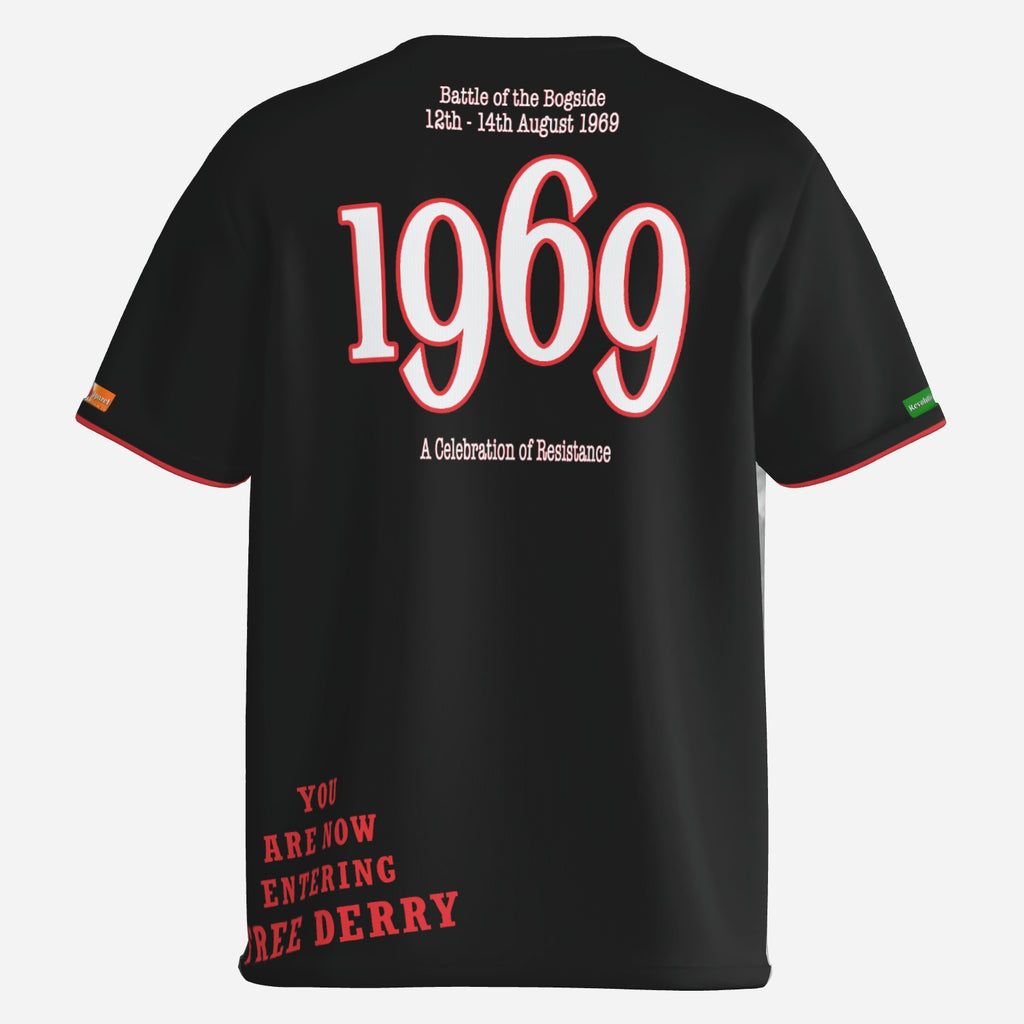 Battle of the Bogside, Derry 1969, is commemorated in this exclusive shirt