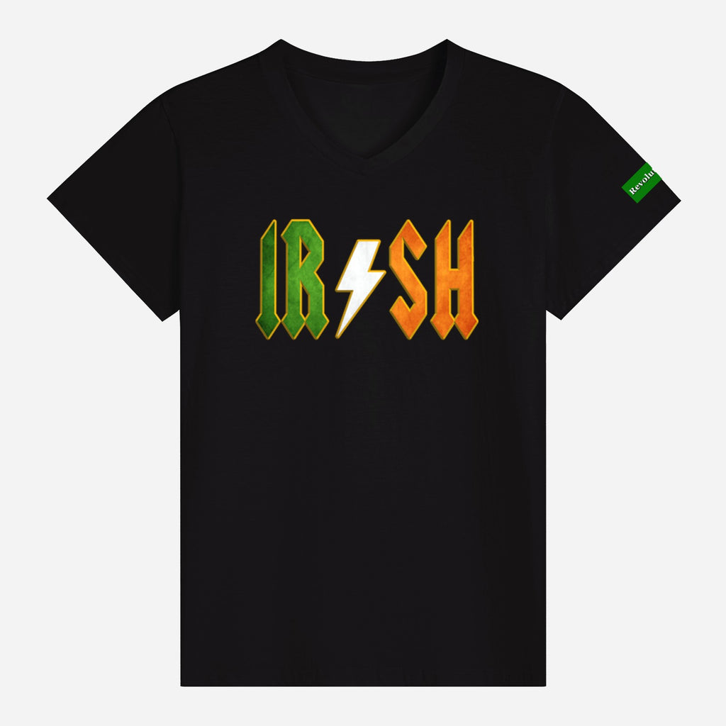 IRISH in AD/DC font.