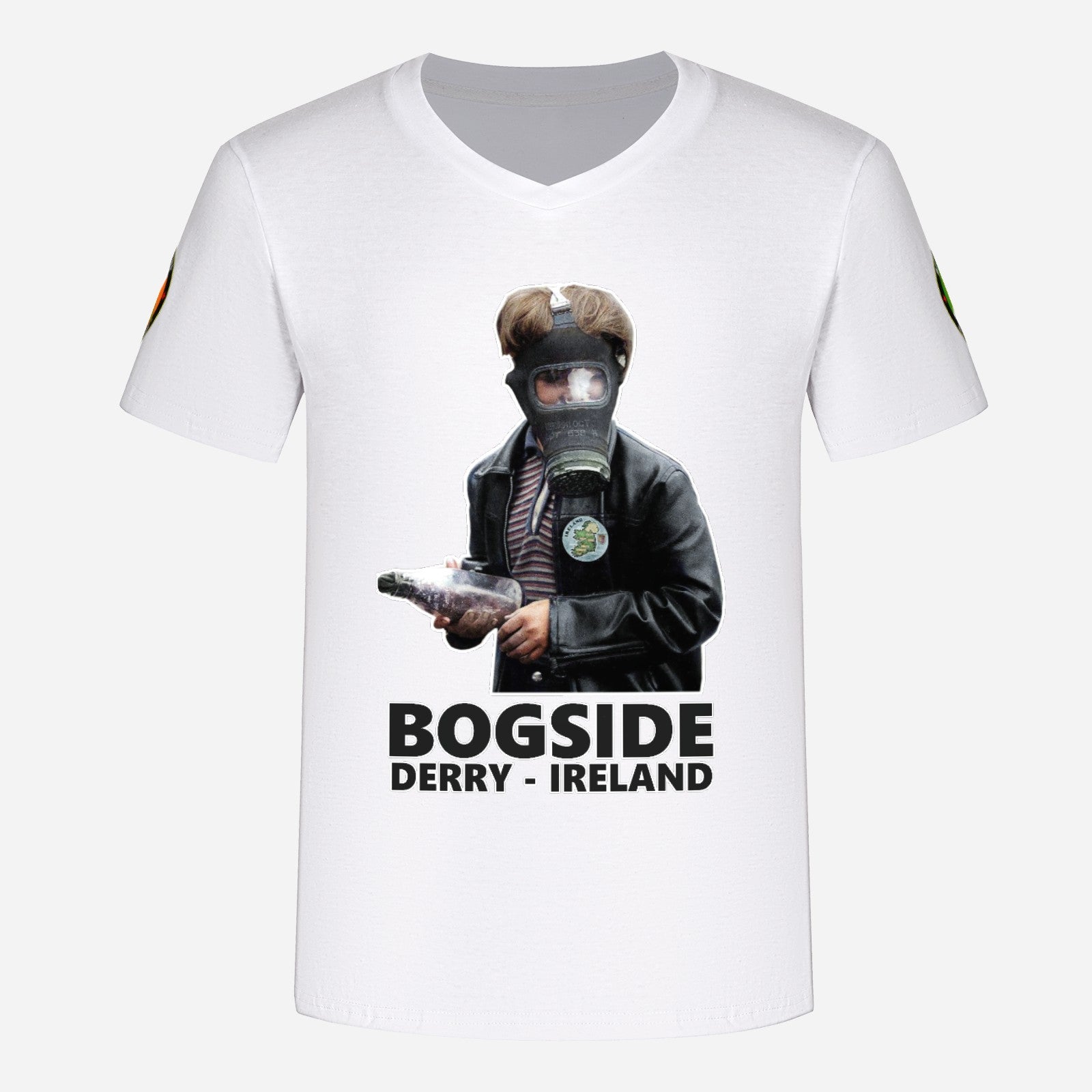 Bogside, boy with gas mask
