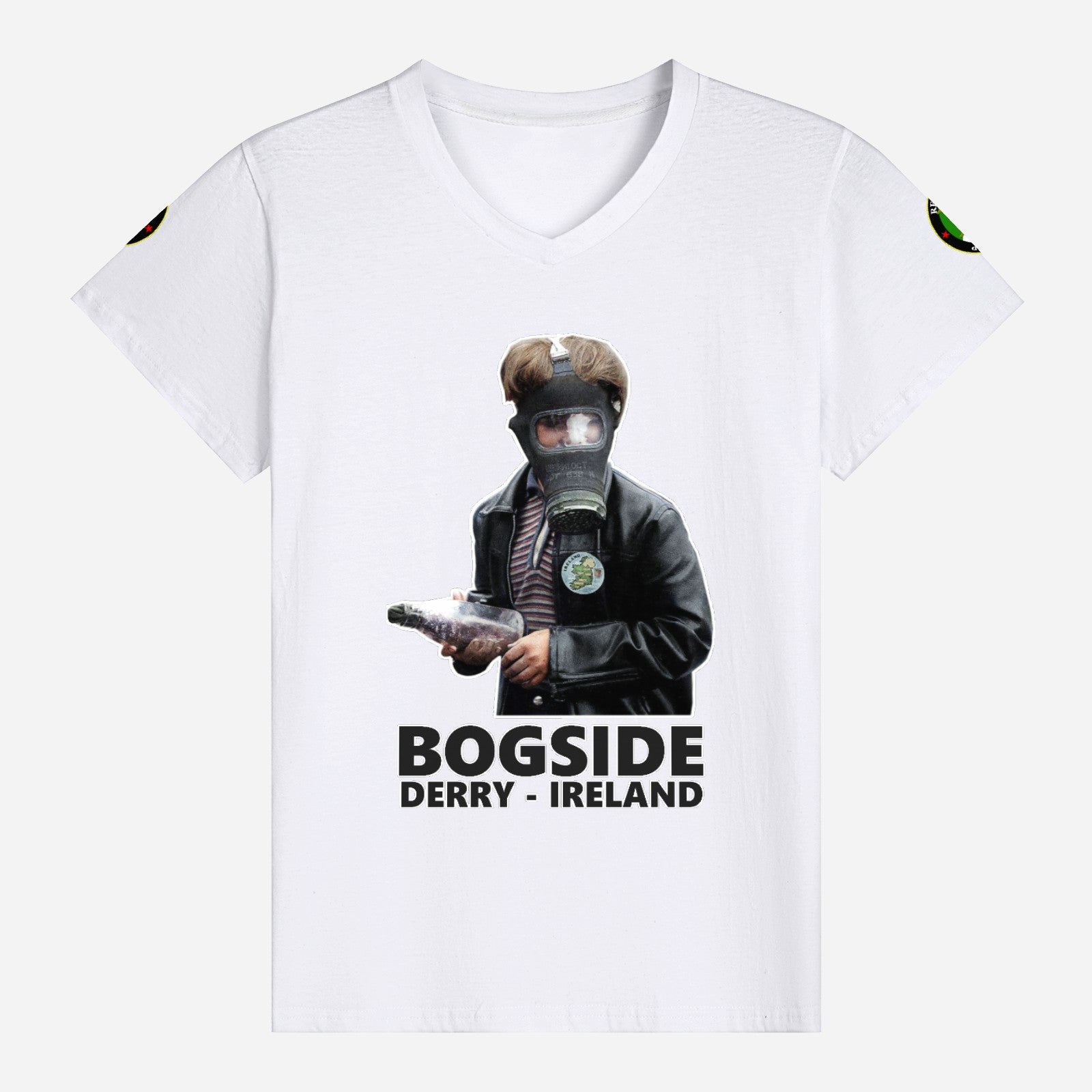 Bogside, boy with gas mask