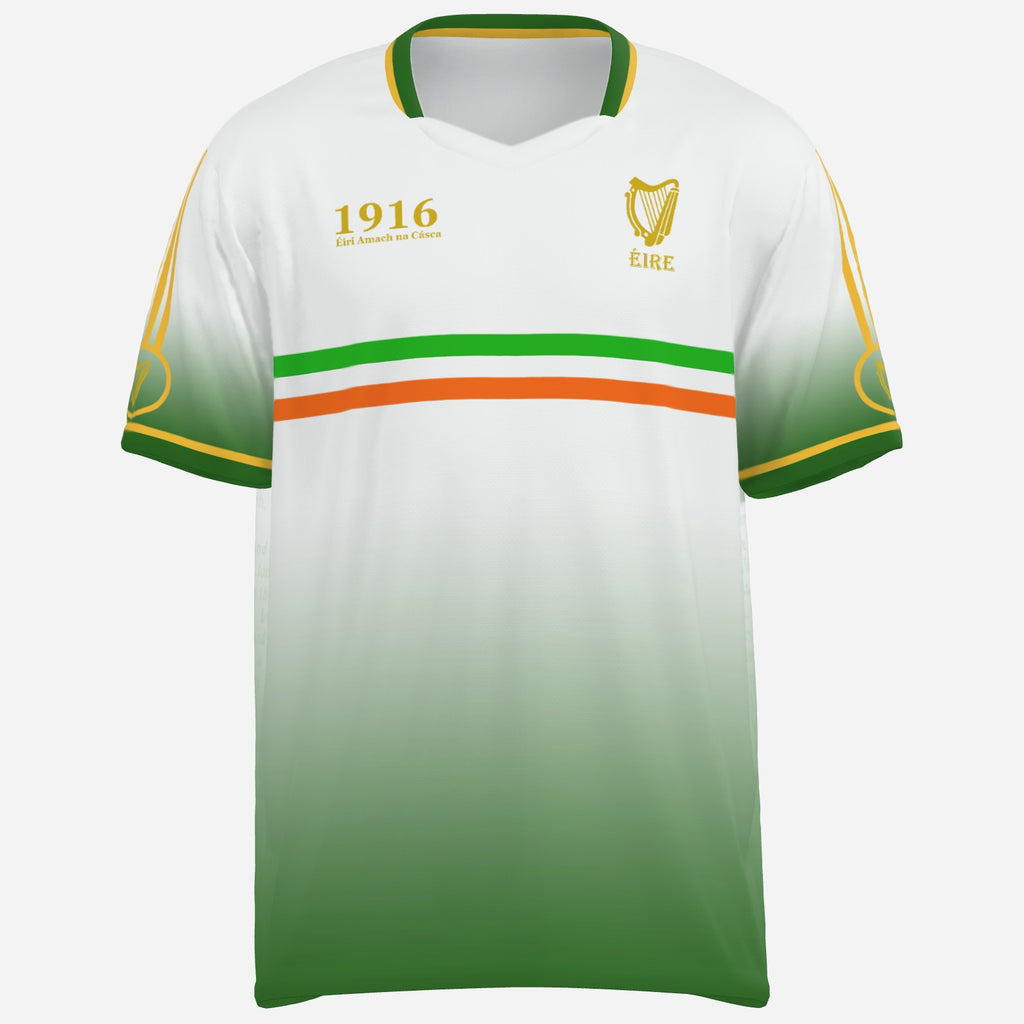 Easter Rising Shirt in white with green collar
