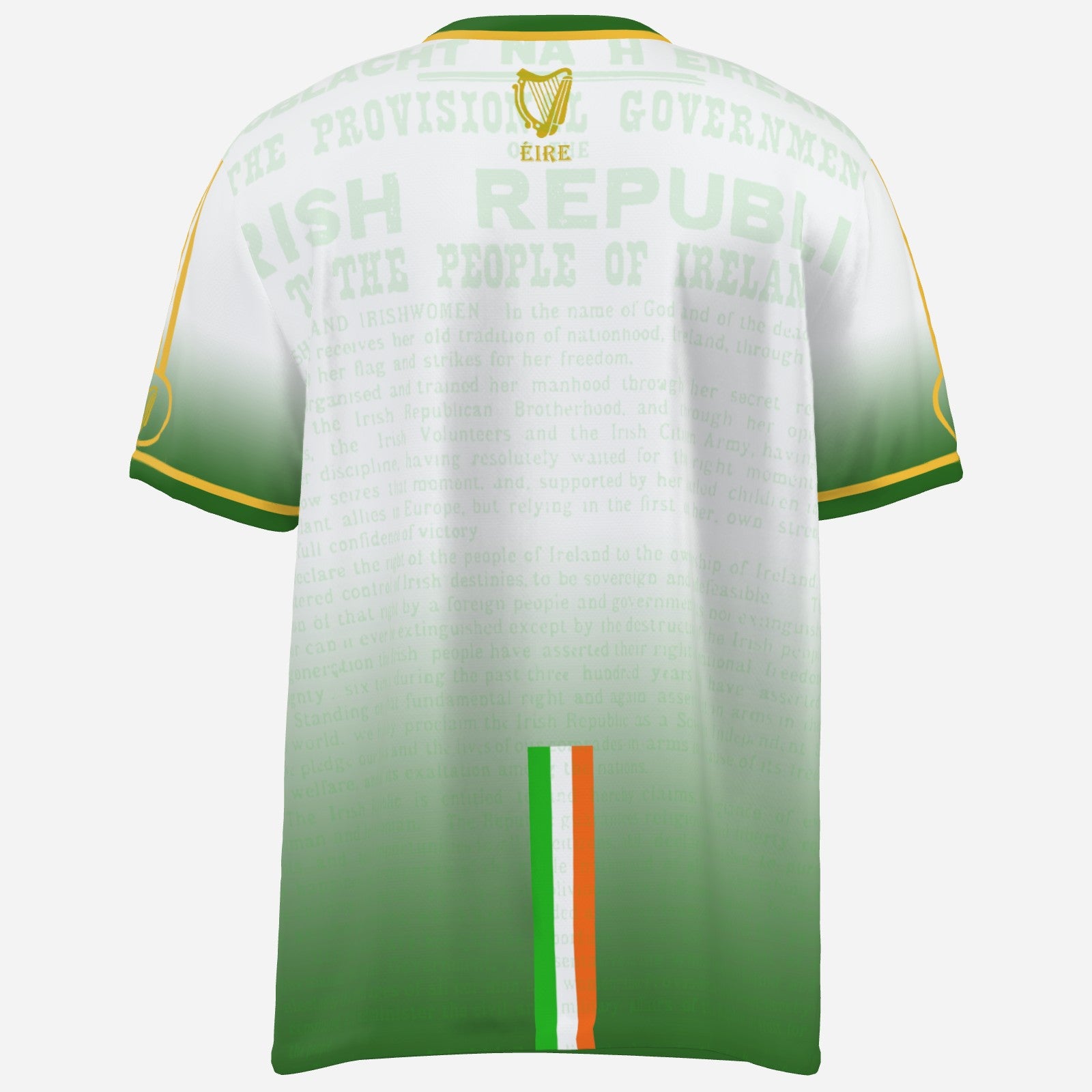Easter Rising Shirt in white with green collar