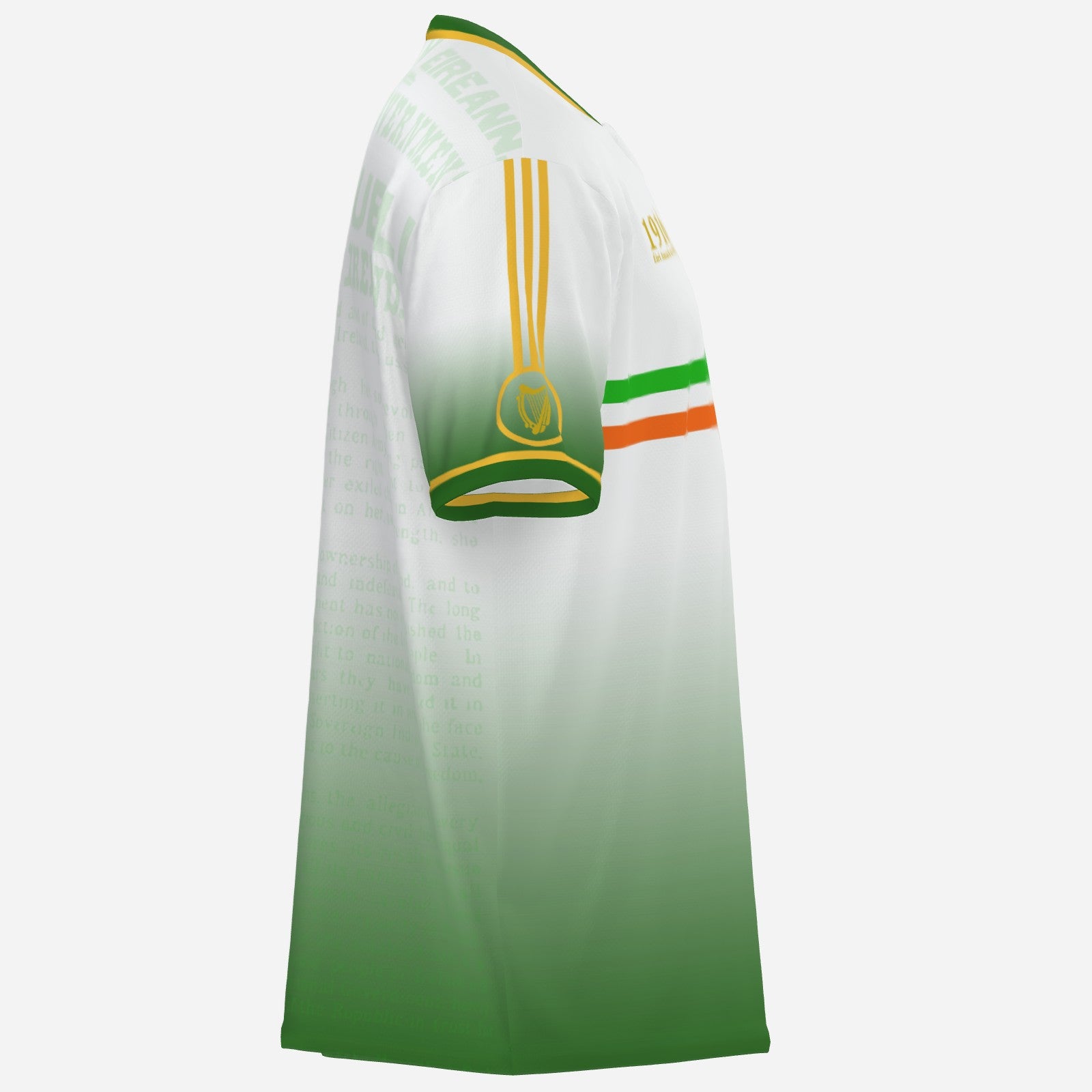 Easter Rising Shirt in white with green collar