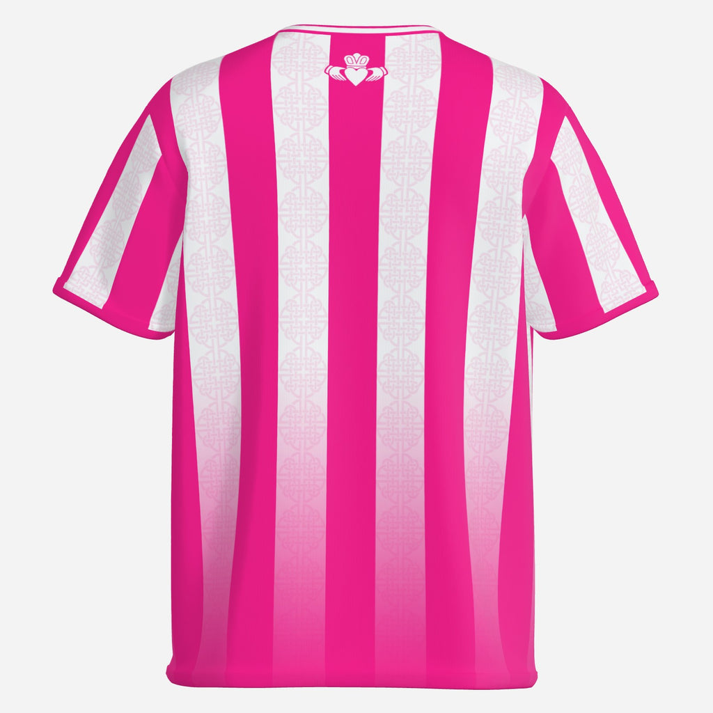 Womens Pink Claddagh Ireland Vintage Shirt