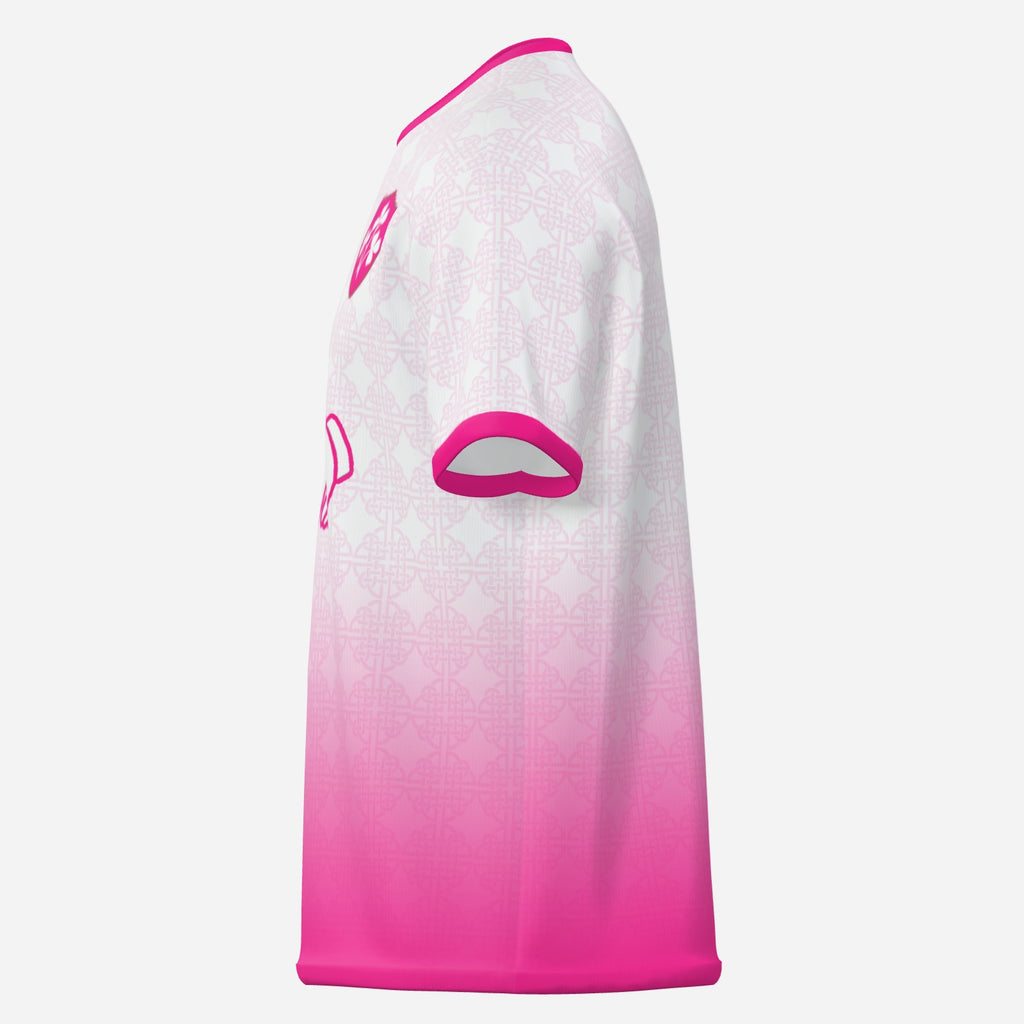 Womens Claddagh Vintage Ireland Shirt Pink Fade