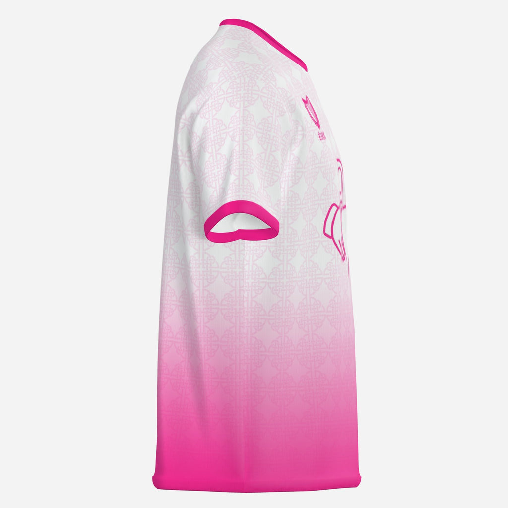 Womens Claddagh Vintage Ireland Shirt Pink Fade