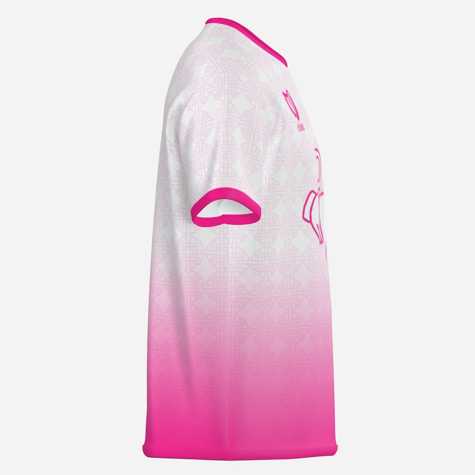 Womens Claddagh Vintage Ireland Shirt Pink Fade