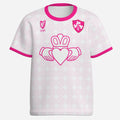 Kids Pink and White Claddagh Jersey