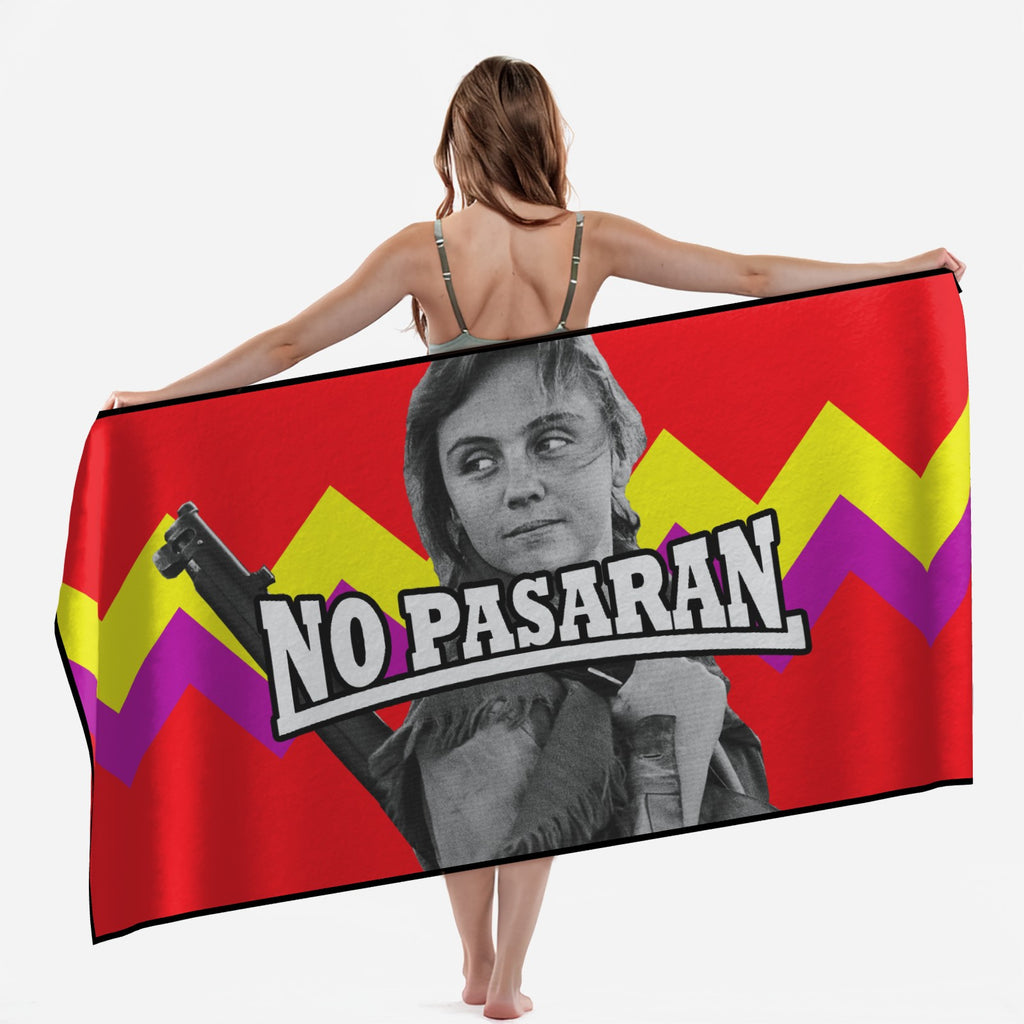 No Pasaran Spanish Civil War Republican Beach Towel