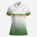 Womens Two button Polo, White Ireland Easter 1916