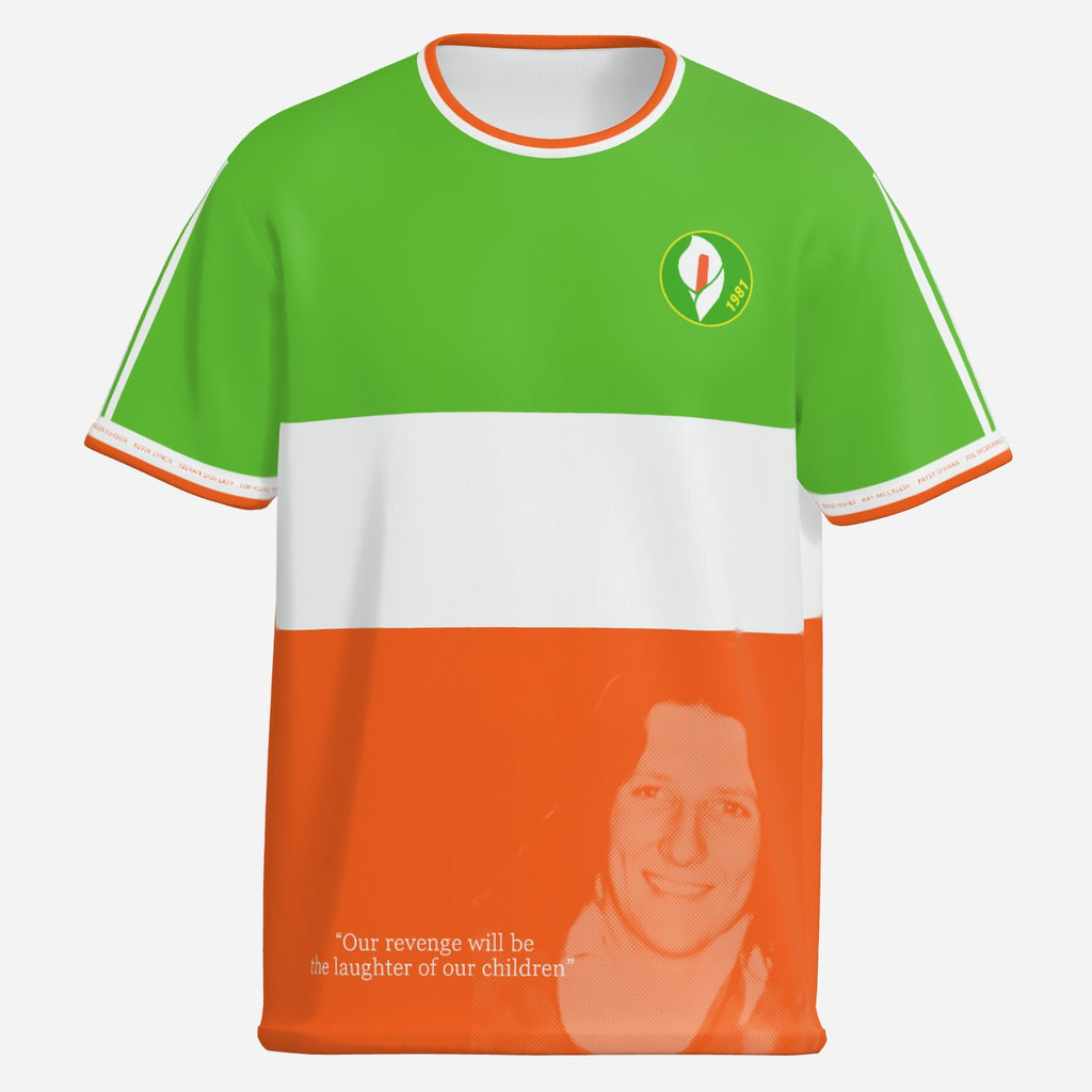 Irish Tricolour Bobby Sands Hunger Striker Tribute Jersey