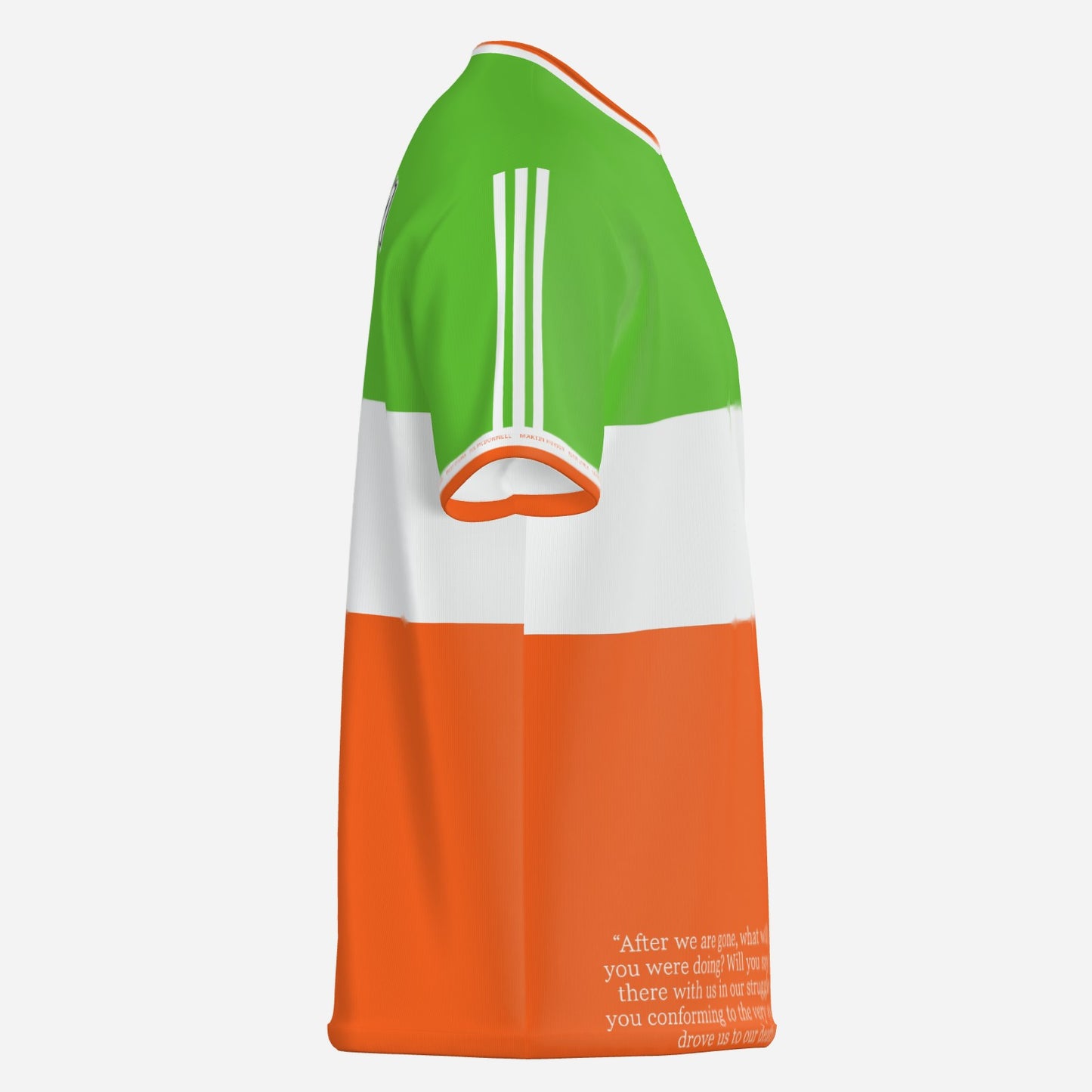 Irish Tricolour Patsy O'Hara T-Shirt - Derry Hungerstriker tribute Jersey