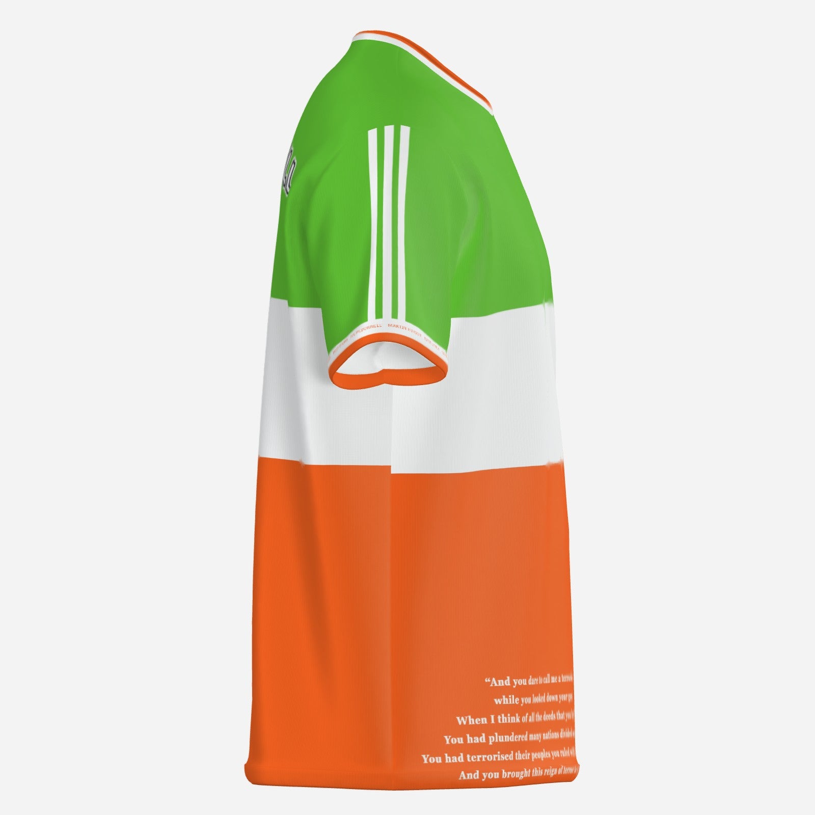 Irish Tricolour Joe McDonnell T-Shirt - Belfast Hunger Striker Tribute