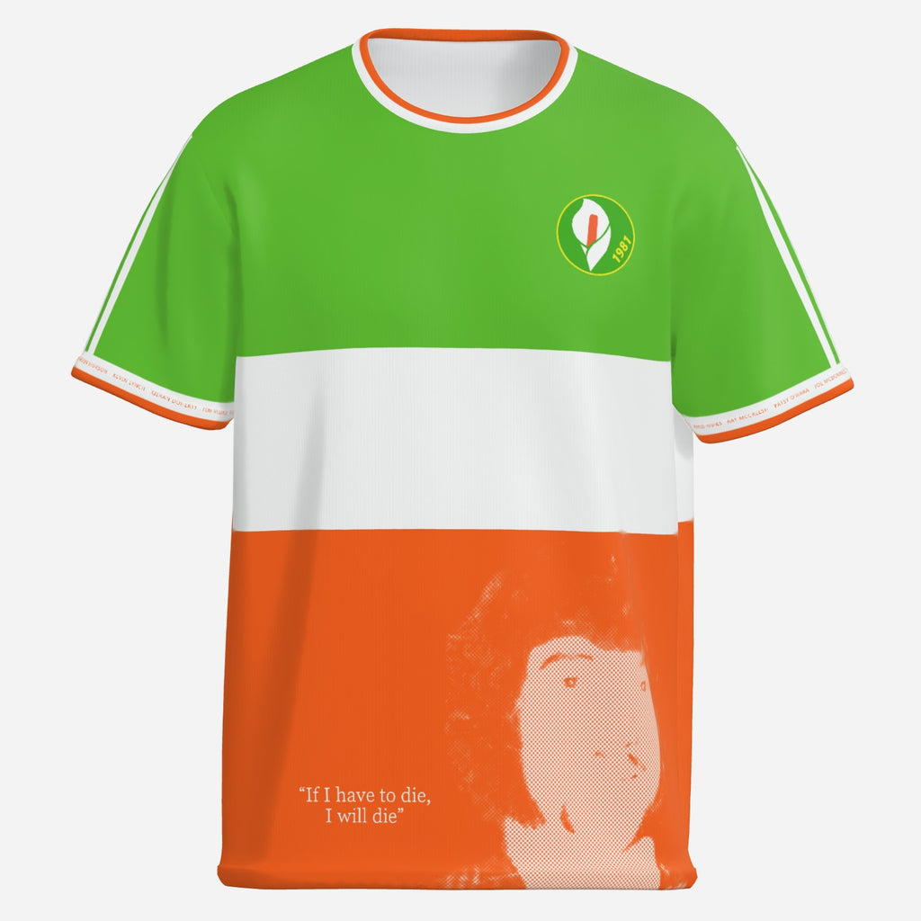 Irish Tricolour Kevin Lynch T-shirt - Dungiven GAA Hunger Striker Tribute