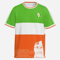 Irish Tricolour Micky Devine T-Shirt - Derry Hungerstriker Tribute Jersey