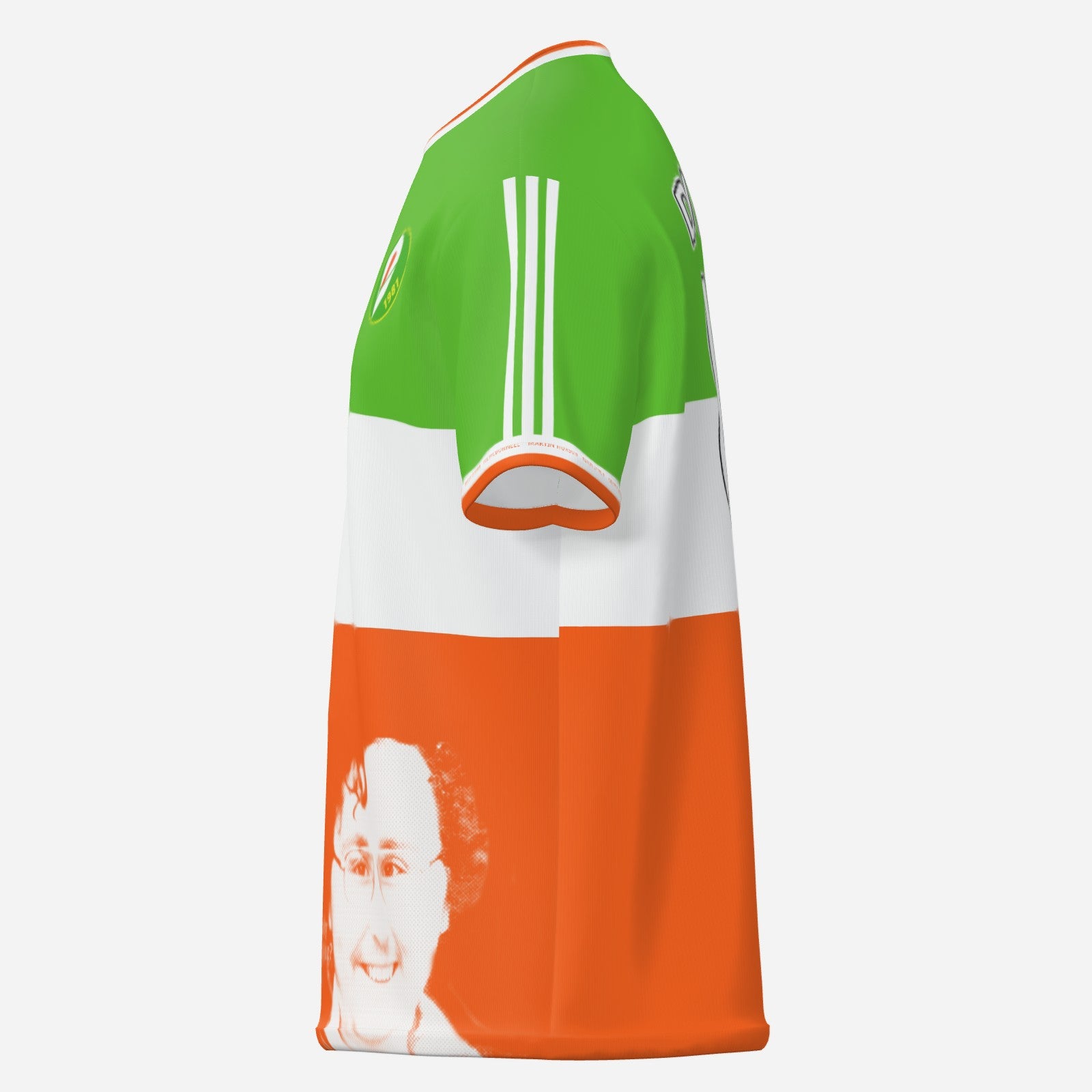 Irish Tricolour Micky Devine T-Shirt - Derry Hungerstriker Tribute Jersey