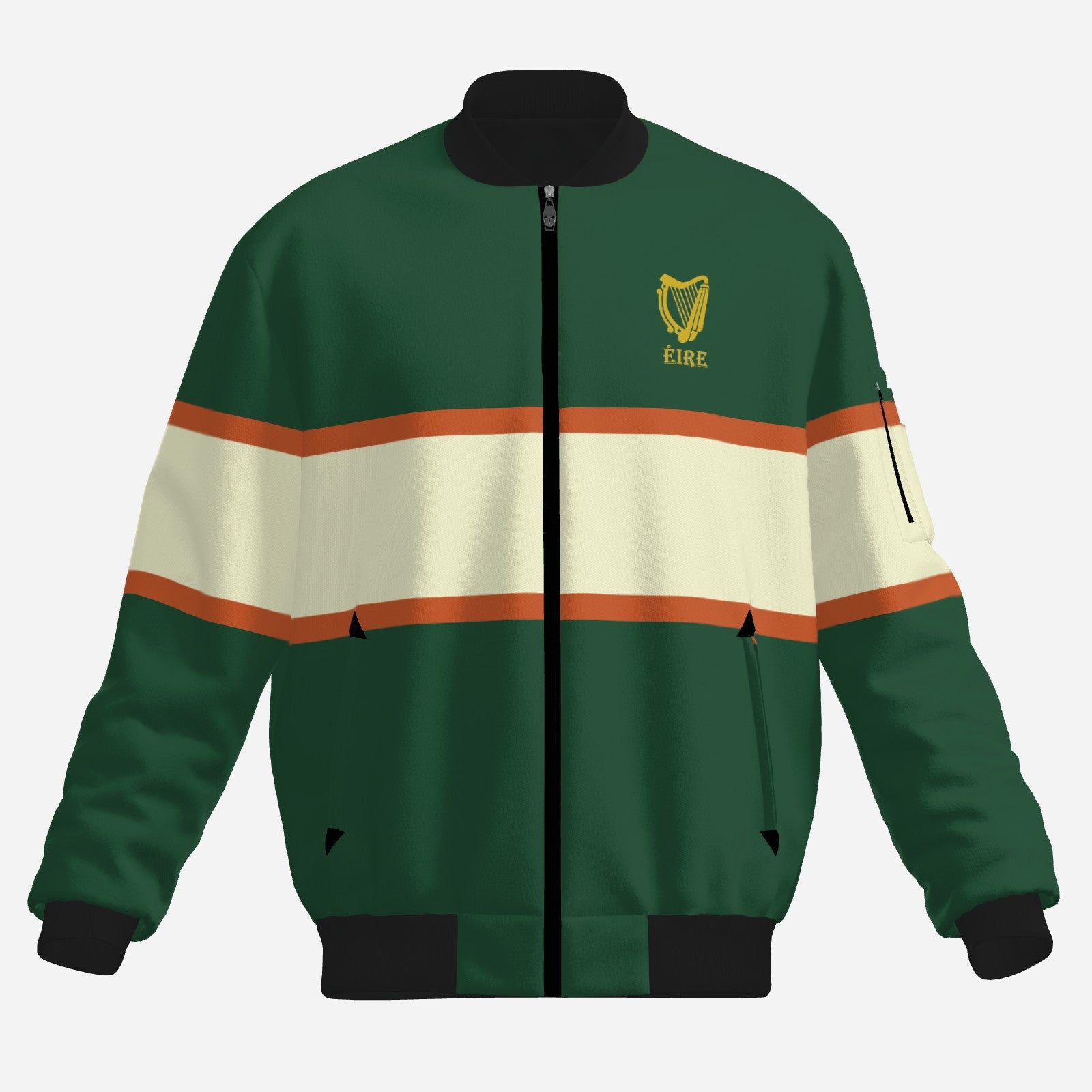 Eire Bomber Jacket Dark Green