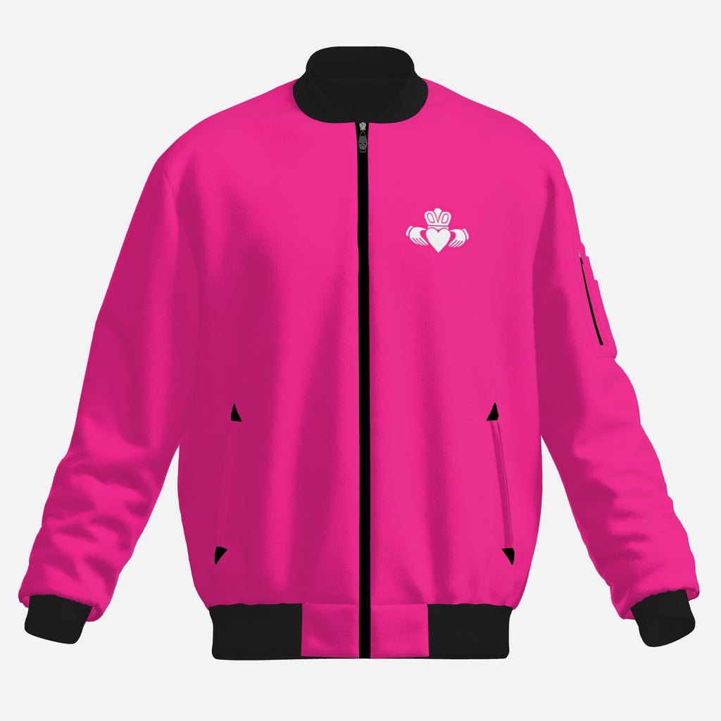 Pink Claddagh Bomber Jacket