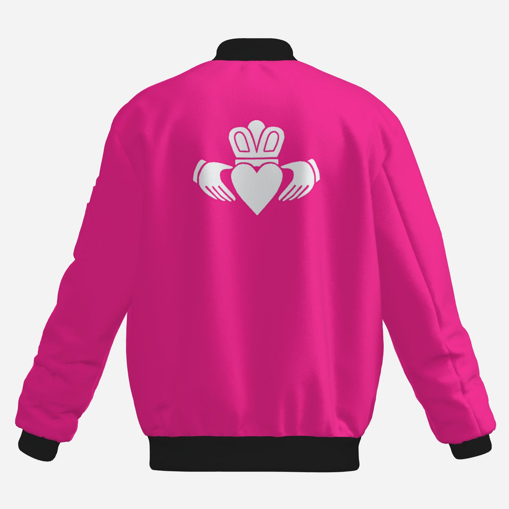 Pink Claddagh Bomber Jacket