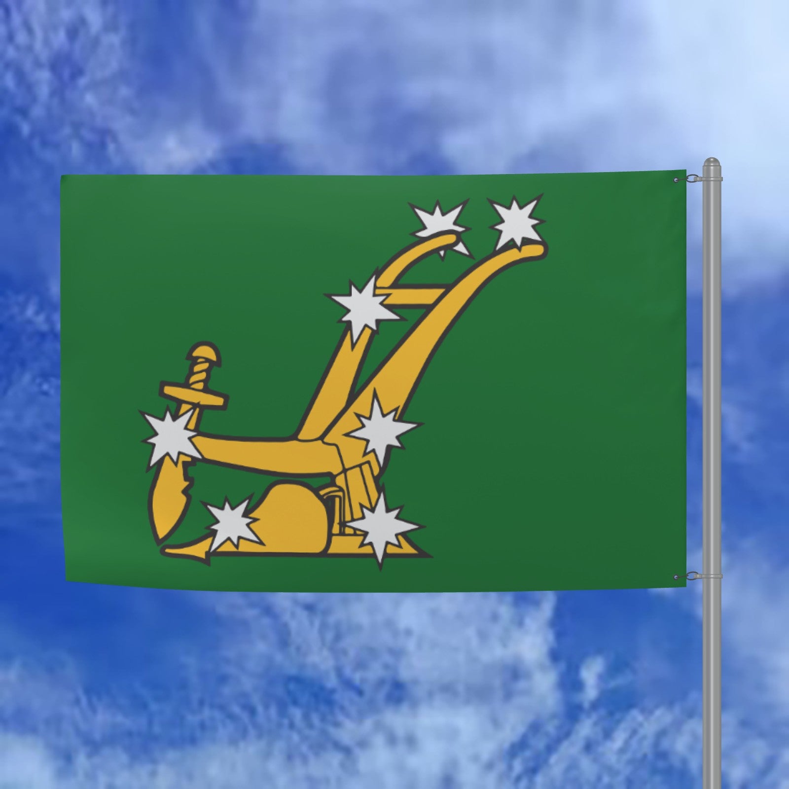 Original Starry Plough Flag 6x4