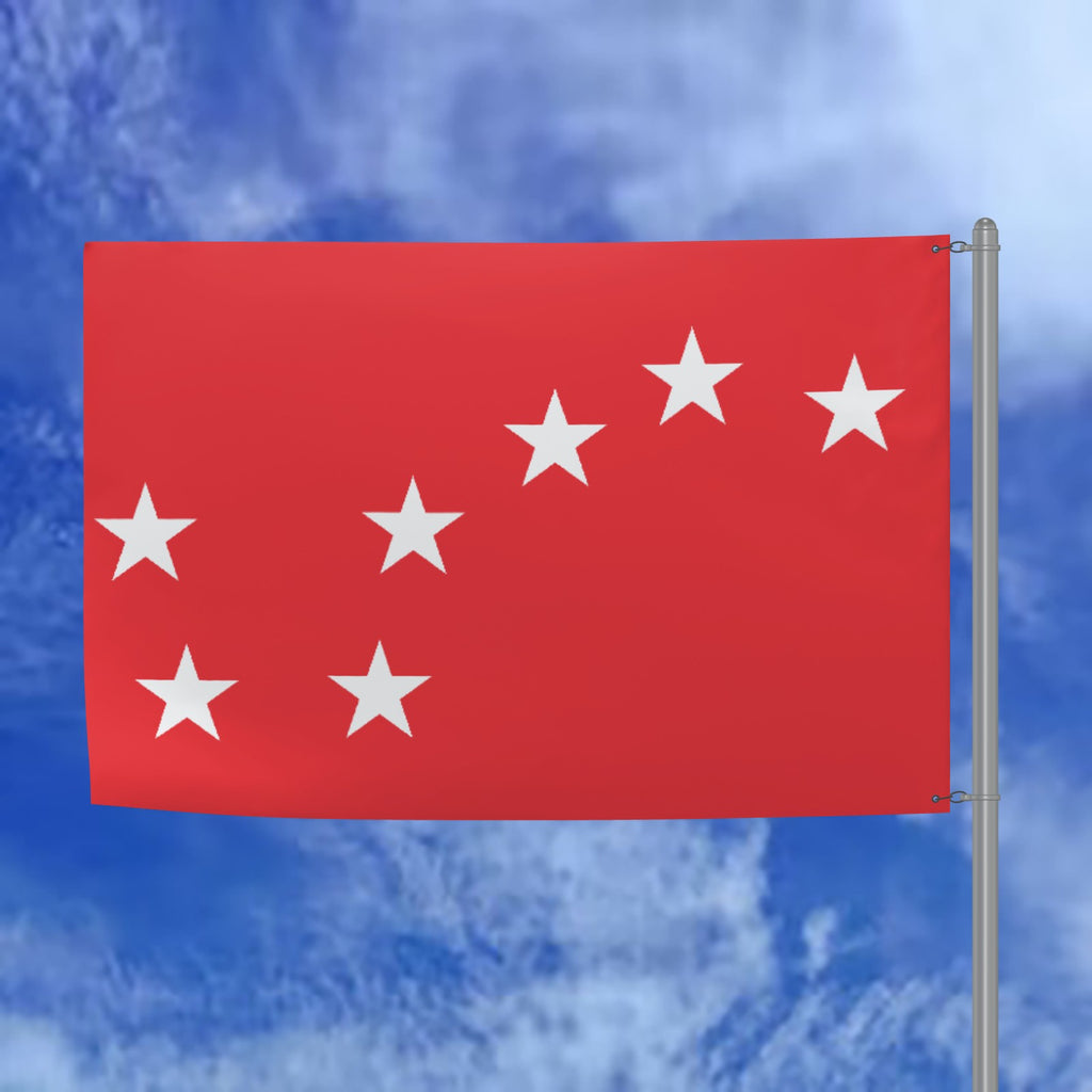 Red Starry Plough Flag 6ft x 4ft