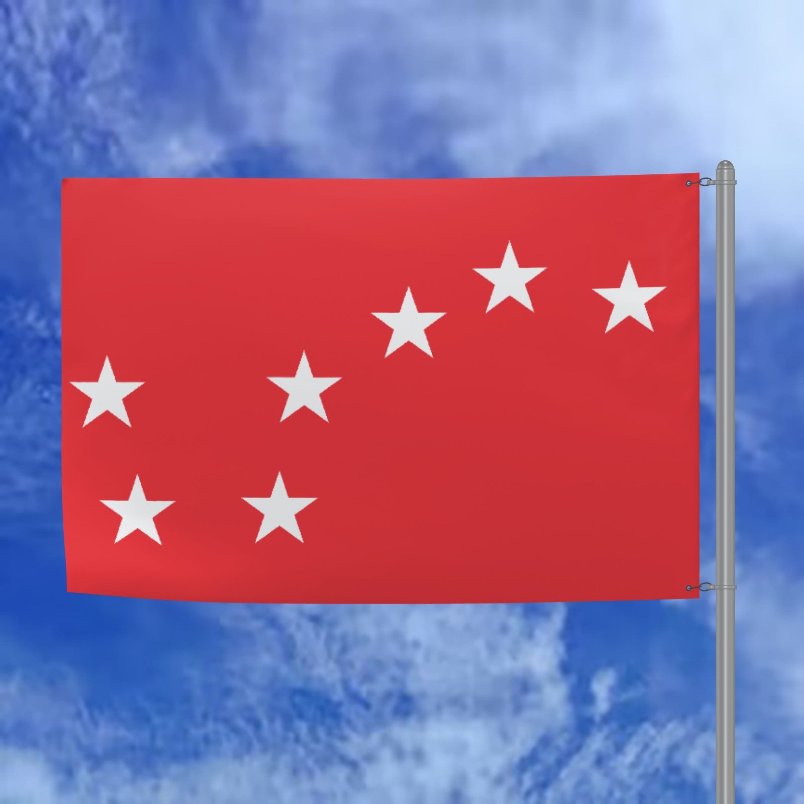 Red Starry Plough Flag 6ft x 4ft