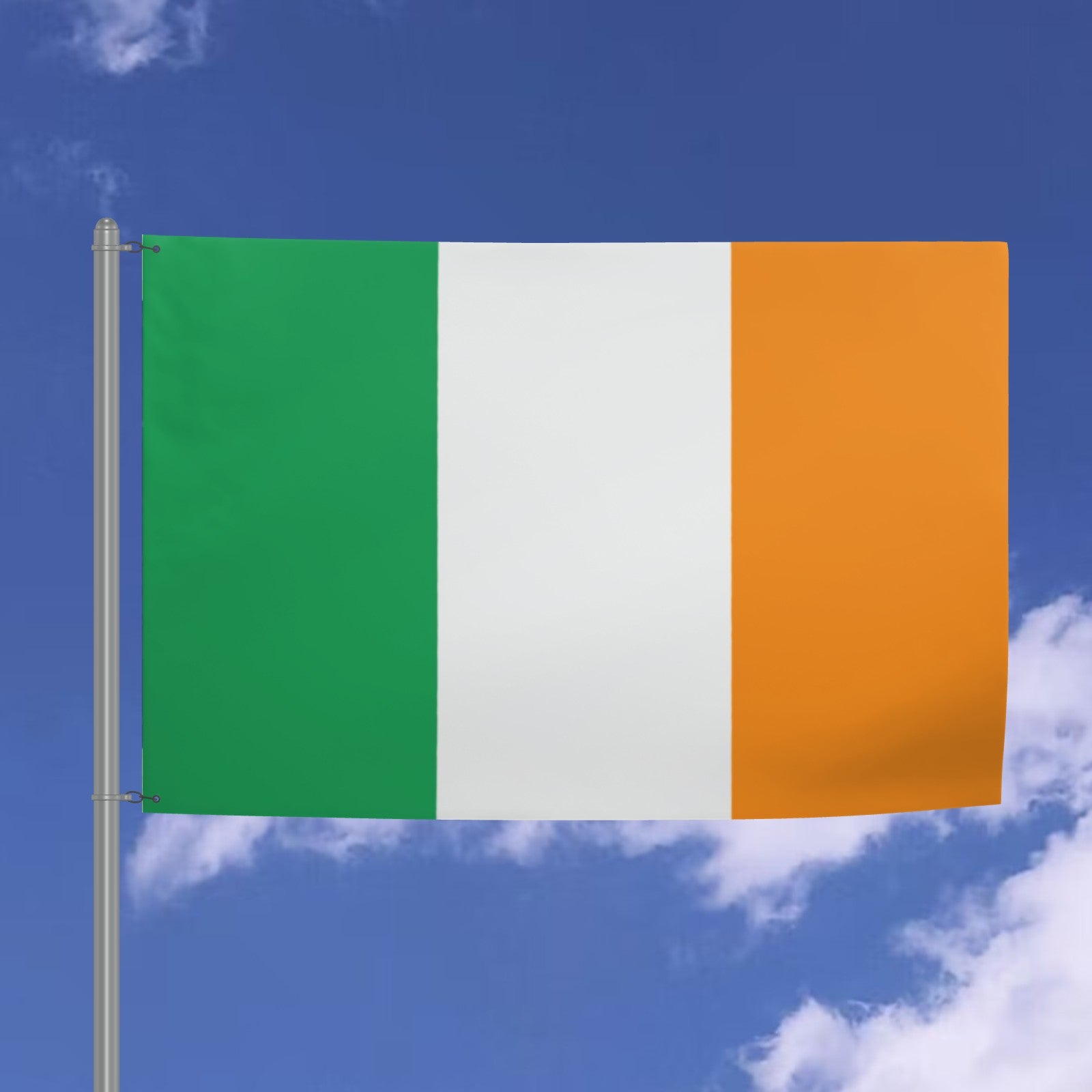 Double Sided Flag Side 1: Tricolour Side 2: Blue Starry Plough