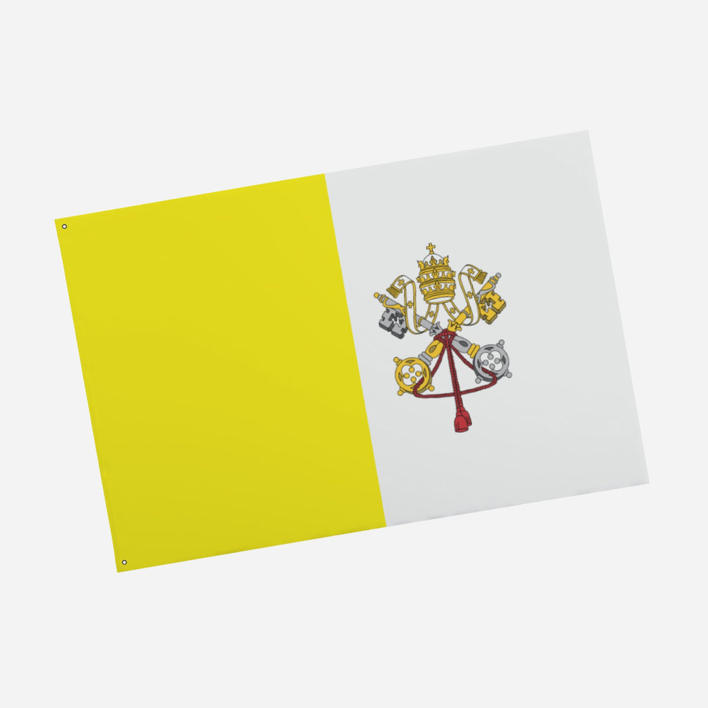 Vatican City Flag - 6ft x 4ft Double-Sided Premium Quality with Papal Emblem