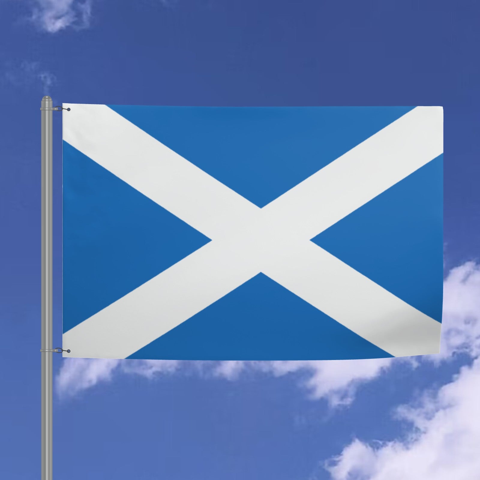 Scottish National Flag - 6ft x 4ft Double-Sided Premium Quality Saltire with St. Andrew’s Cross