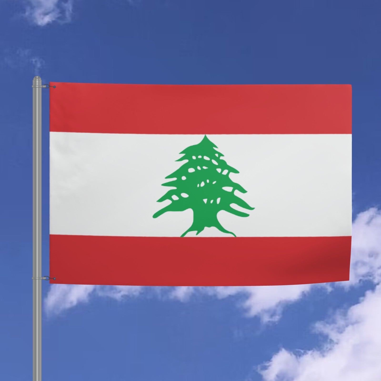 Lebanon National Flag - 6ft x 4ft Double-Sided Premium Quality with Cedar Tree