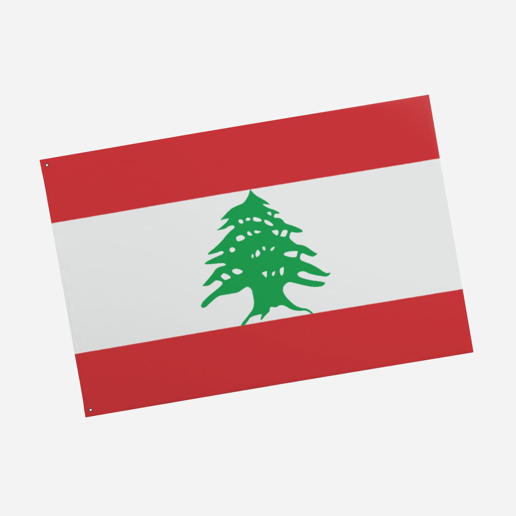 Lebanon National Flag - 6ft x 4ft Double-Sided Premium Quality with Cedar Tree