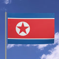 North Korean National Flag - 6ft x 4ft Double-Sided Premium Quality with Red Star