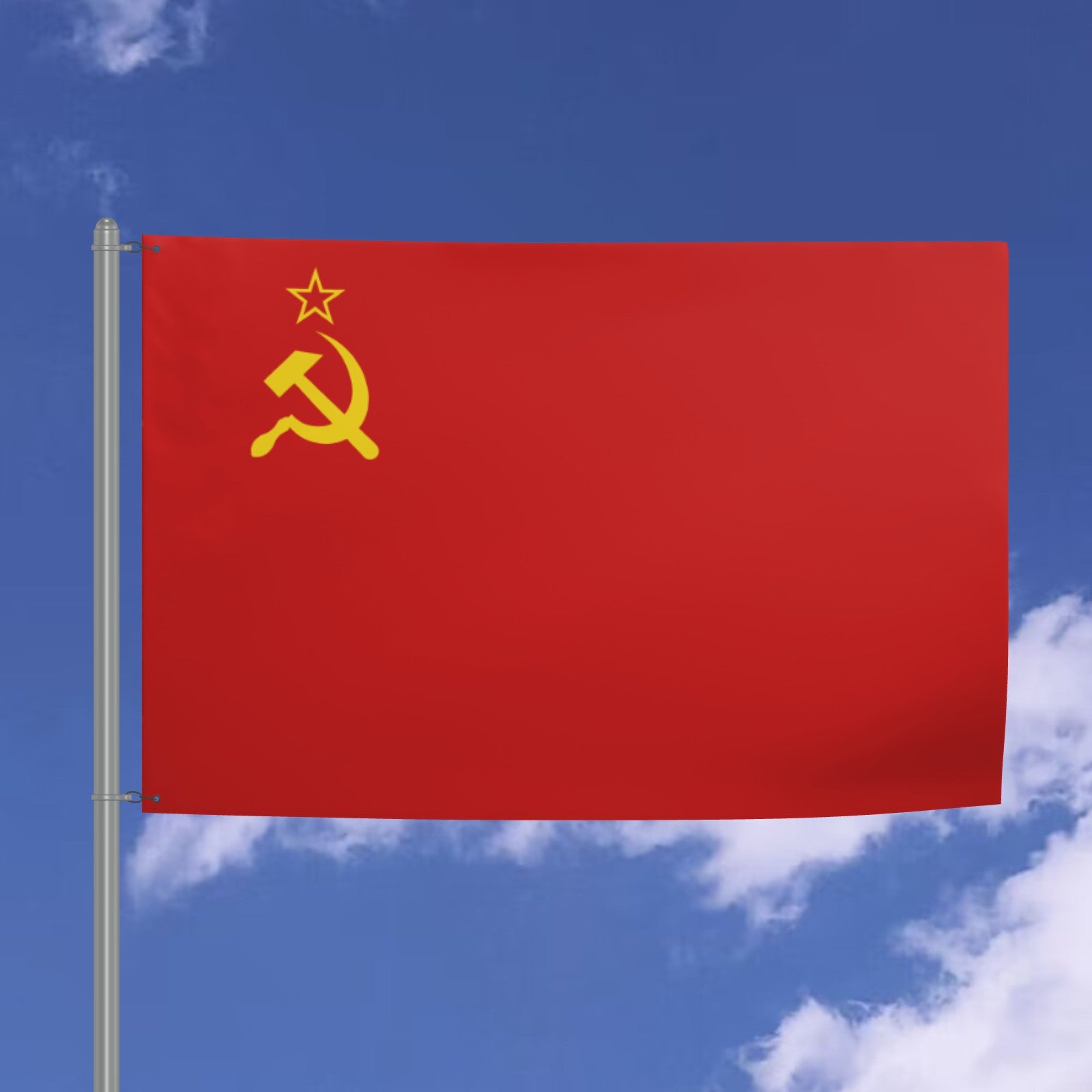 Soviet Union Flag - 6ft x 4ft Double-Sided Premium Quality with Hammer and Sickle