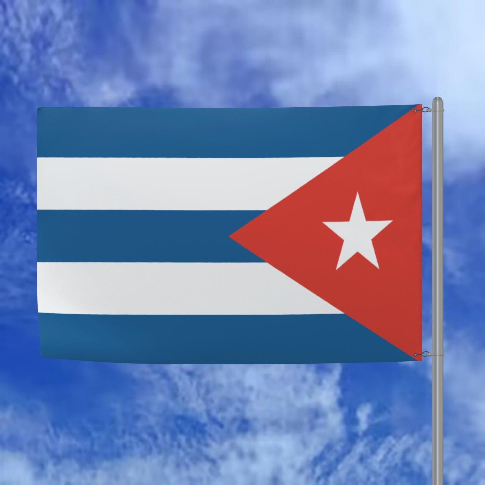 Cuban National Flag - 6ft x 4ft Double-Sided Premium Quality with Star and Stripes