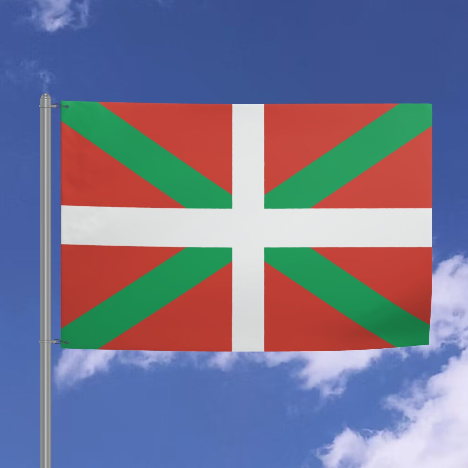 Basque Country Flag - 6ft x 4ft Double-Sided Premium Quality Ikurriña