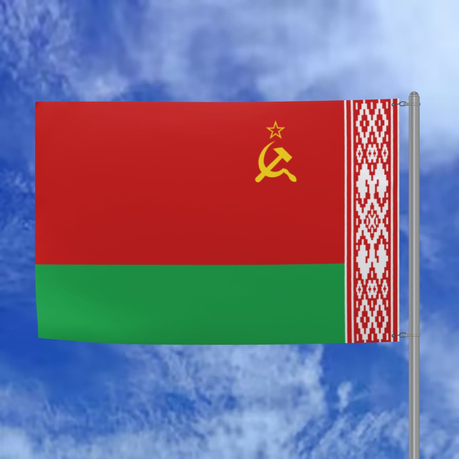 Belarusian National Flag - 6ft x 4ft Double-Sided Premium Quality