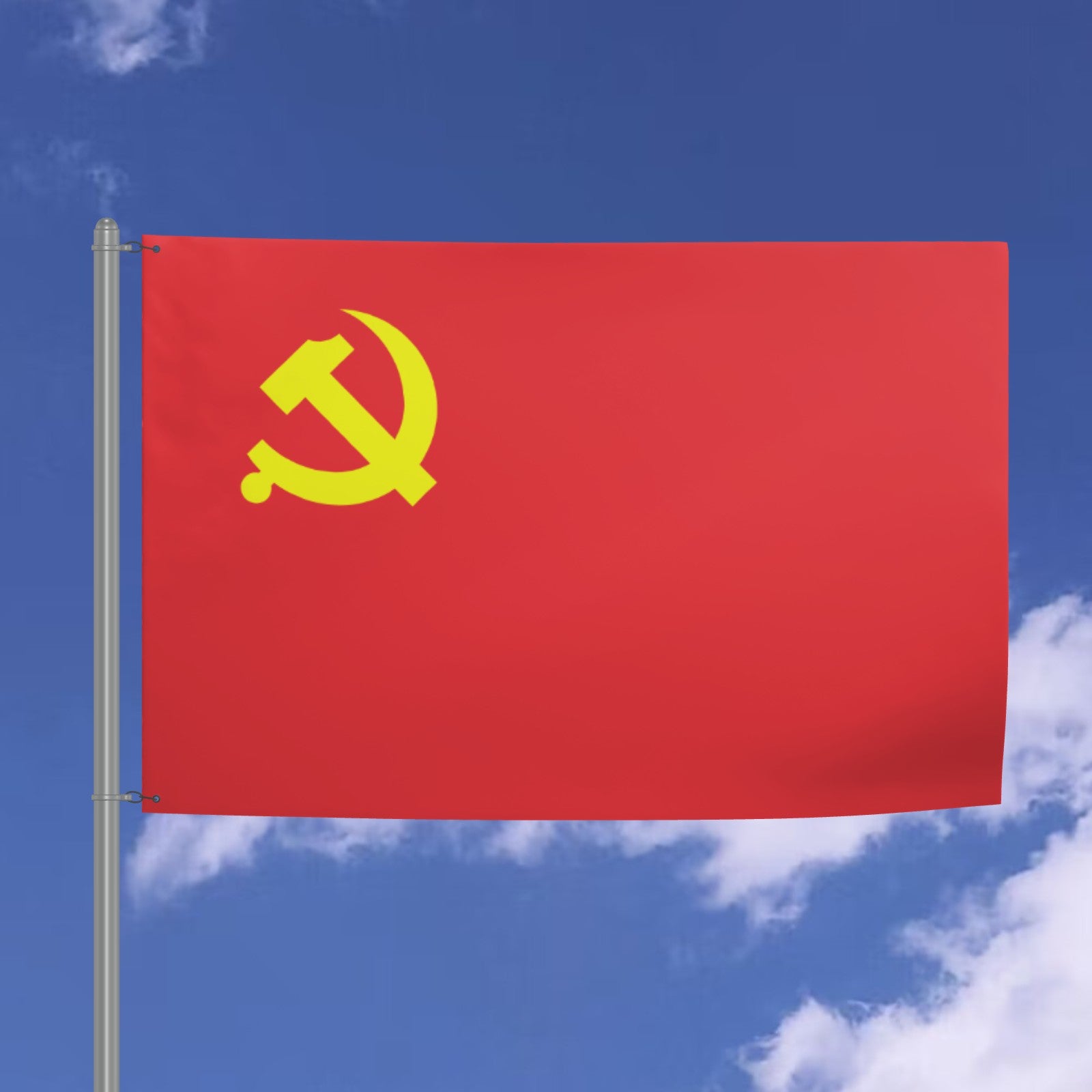 Communist Party of China Flag - 6ft x 4ft Double-Sided Premium Quality with Hammer and Sickle