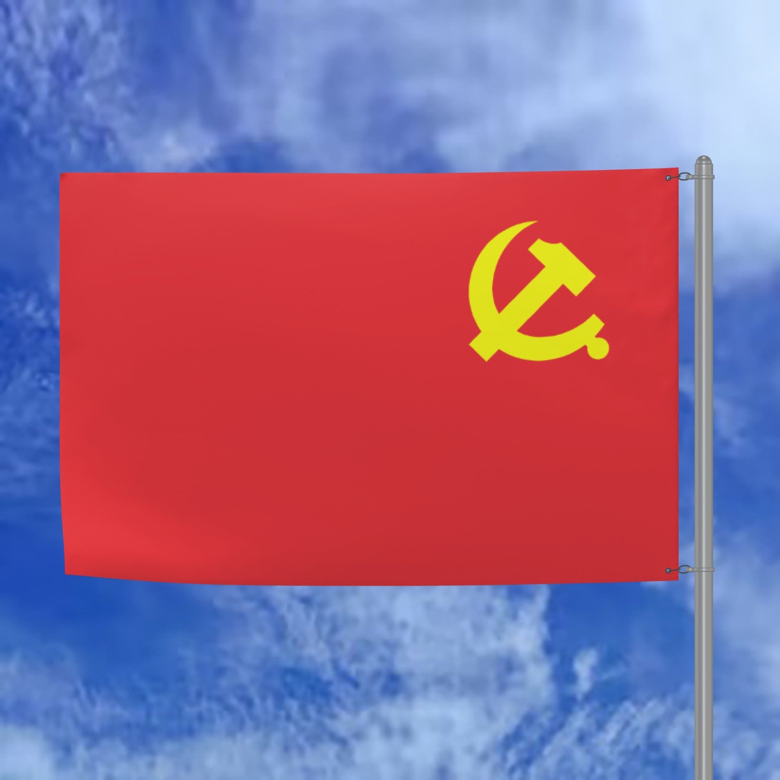 Communist Party of China Flag - 6ft x 4ft Double-Sided Premium Quality with Hammer and Sickle
