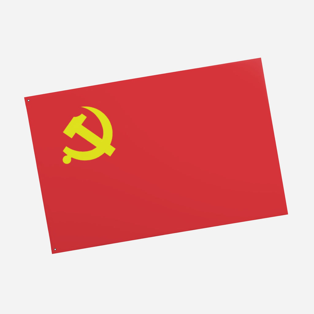 Communist Party of China Flag - 6ft x 4ft Double-Sided Premium Quality with Hammer and Sickle