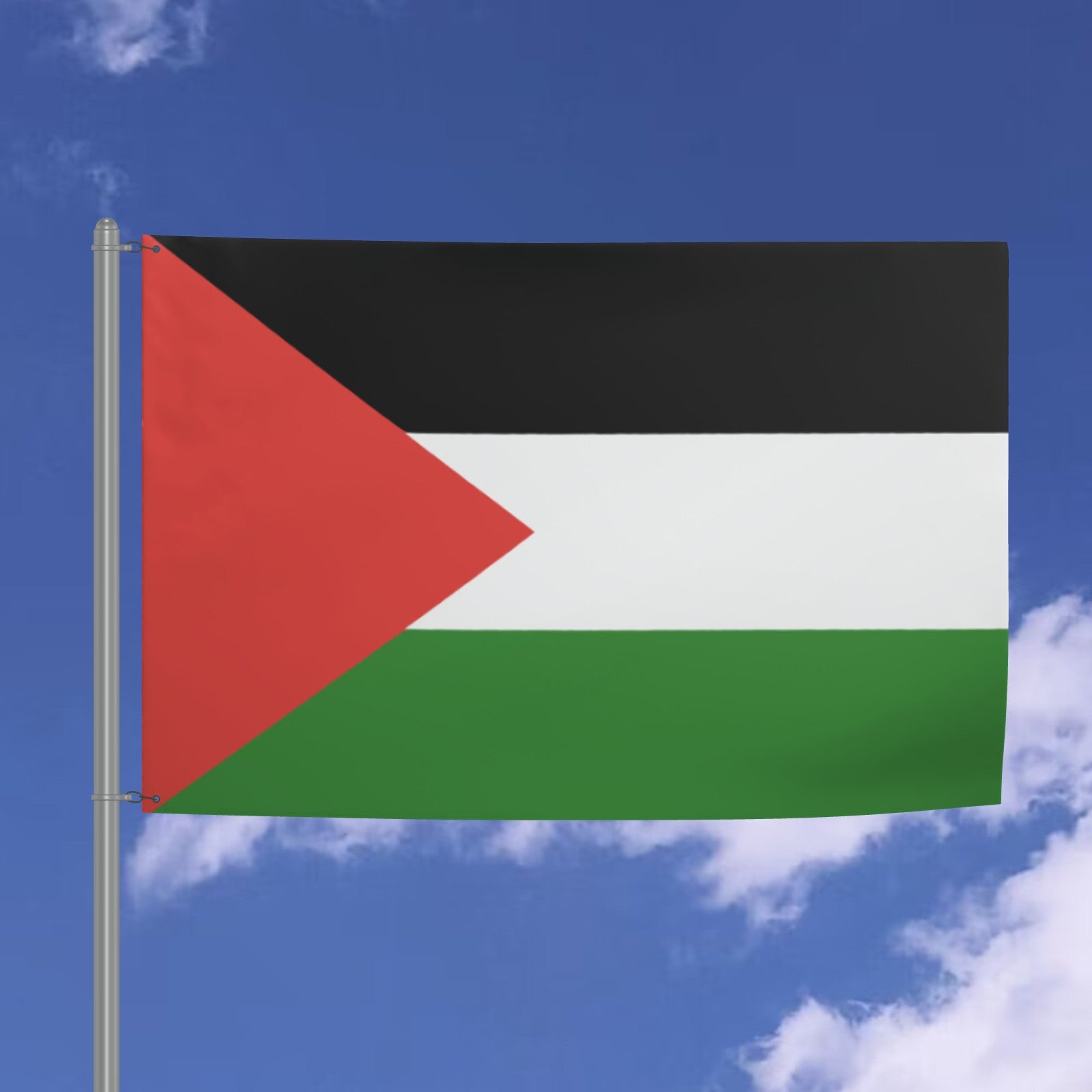 Palestinian National Flag - 6ft x 4ft Double-Sided Premium Quality with Pan-Arab Colors