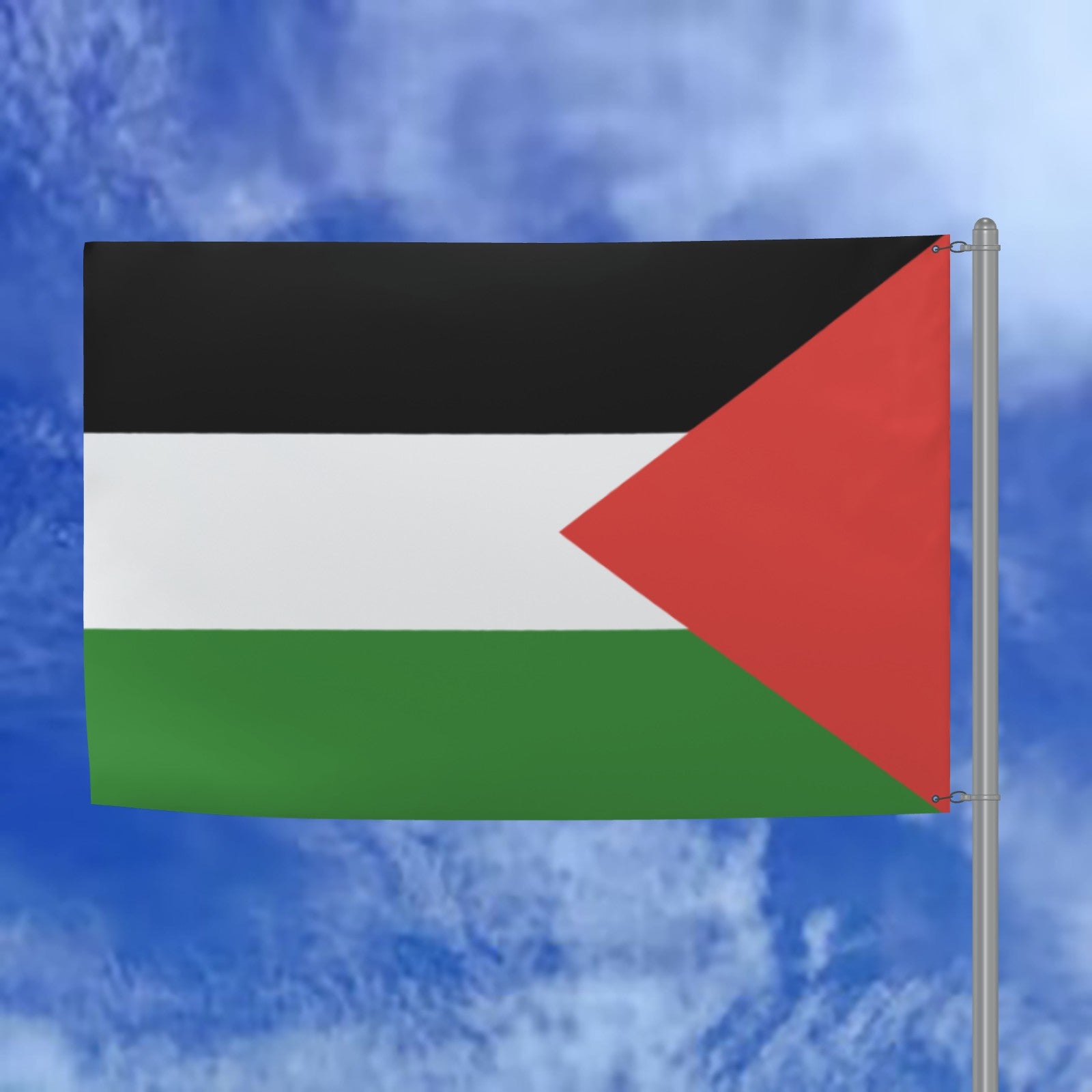 Palestinian National Flag - 6ft x 4ft Double-Sided Premium Quality with Pan-Arab Colors