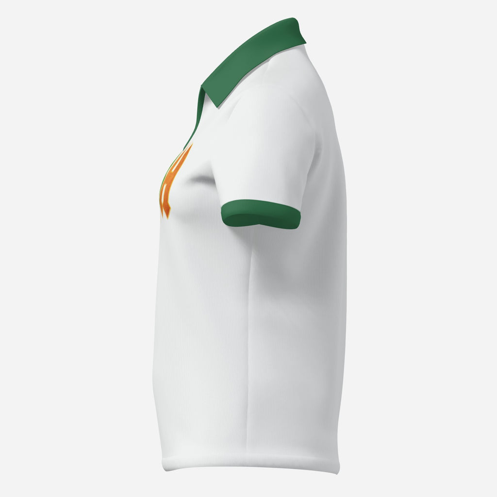 AC/DC Inspired IR/SH Women's Tennis/Golf Shirt - White – Rebel Gear