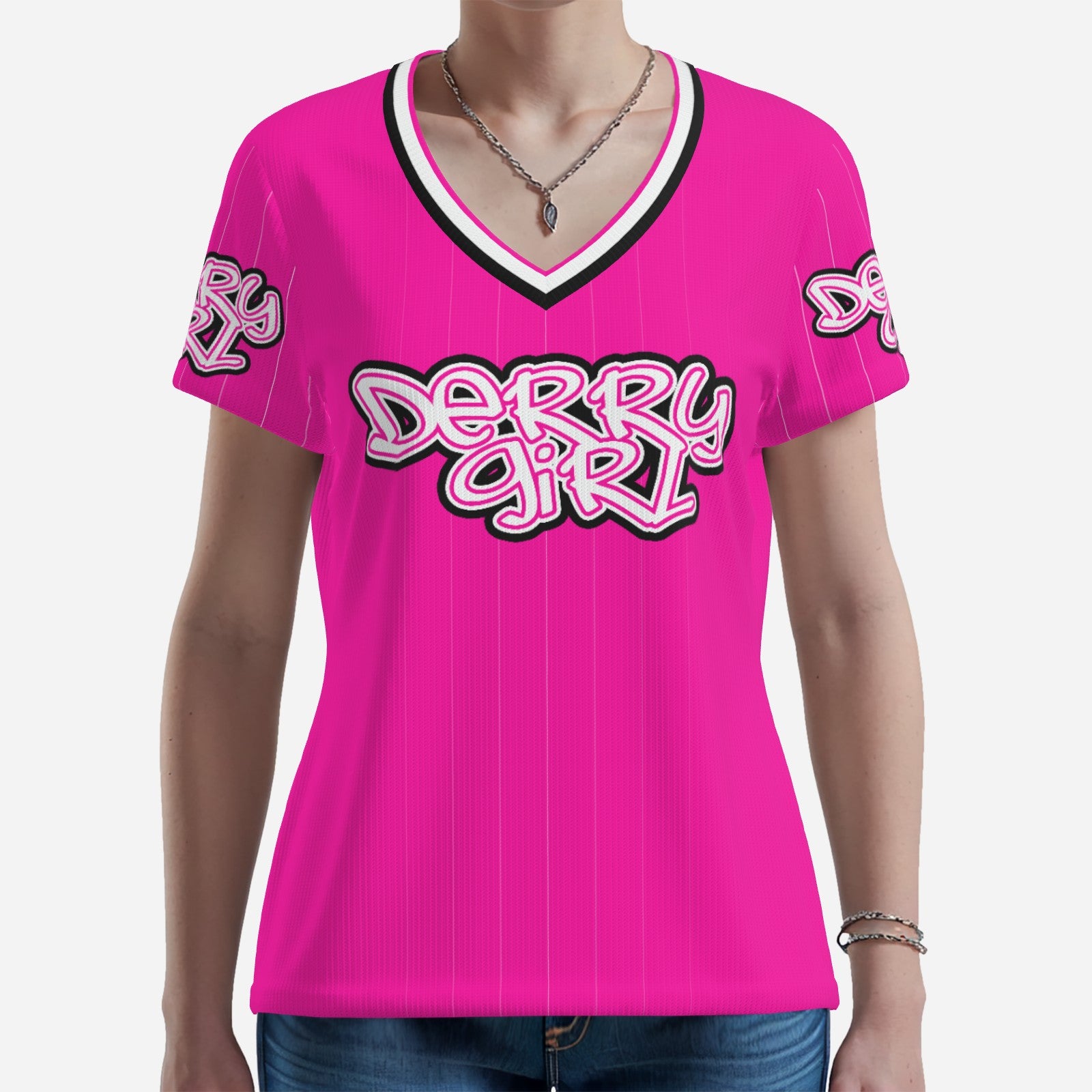 Derry Girl Pink Baseball Jersey