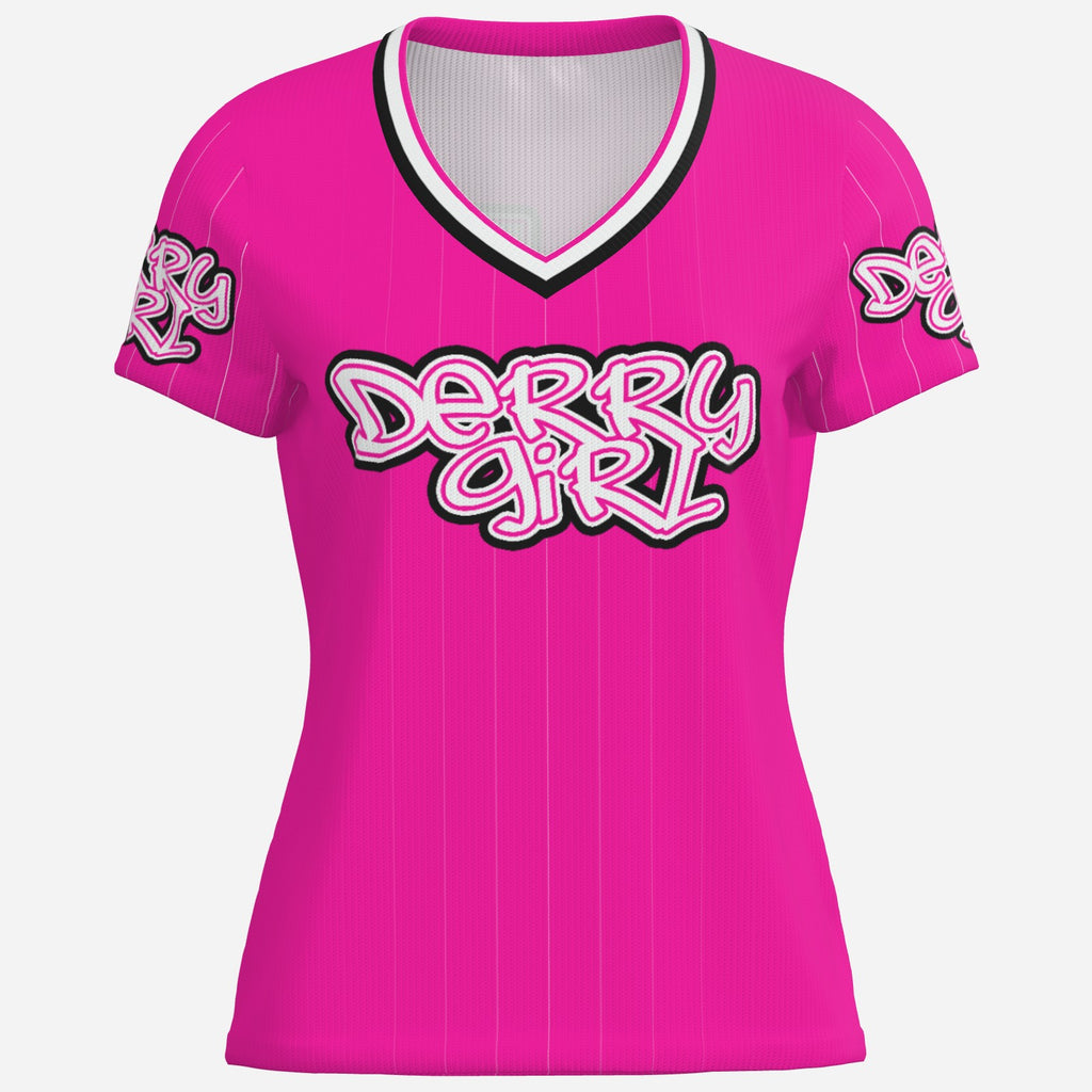 Derry Girl Pink Baseball Jersey