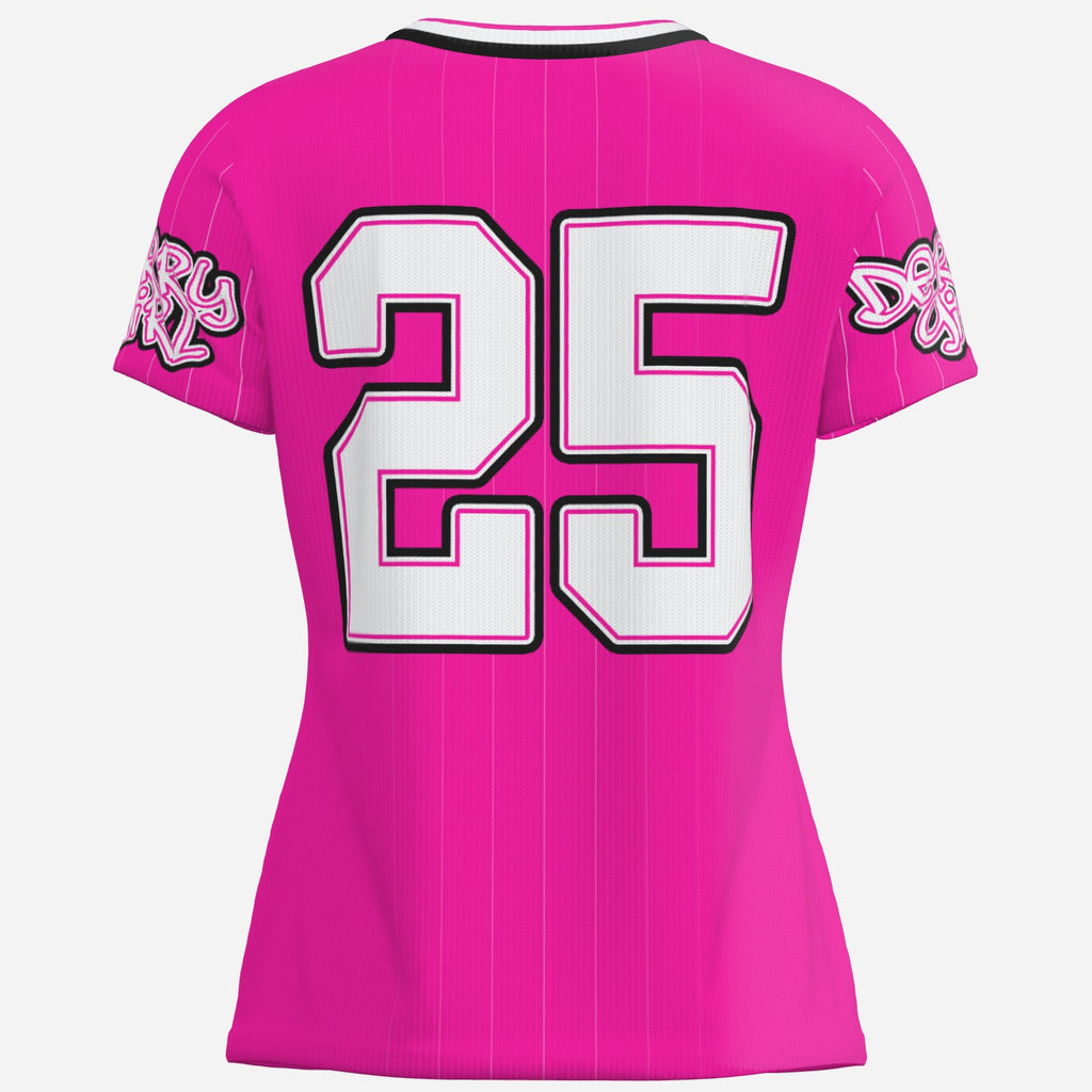 Derry Girl Pink Baseball Jersey