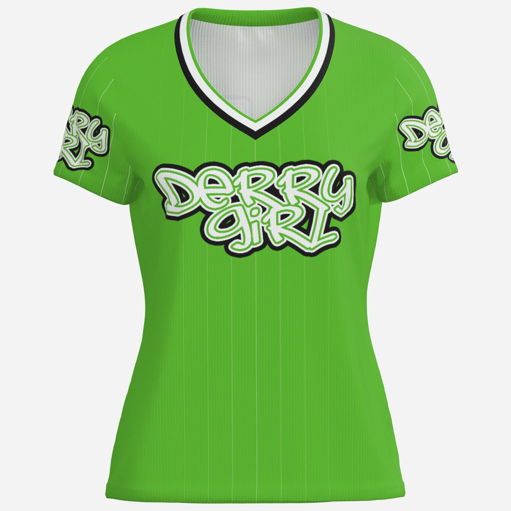 Womens Derry Girl Jersey in Green